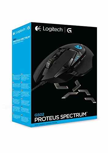 Logitech G502 Proteus Spectrum RGB Tunable Gaming Maus (mit 11 programmierbaren Tasten) schwarz -